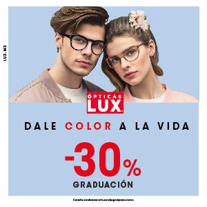 ÓPTICAS LUX: DALE COLOR A LA VIDA.