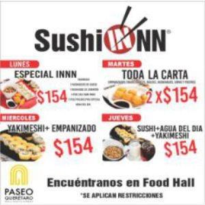SUSHI INN PROMOCIONES DE LA SEMANA
