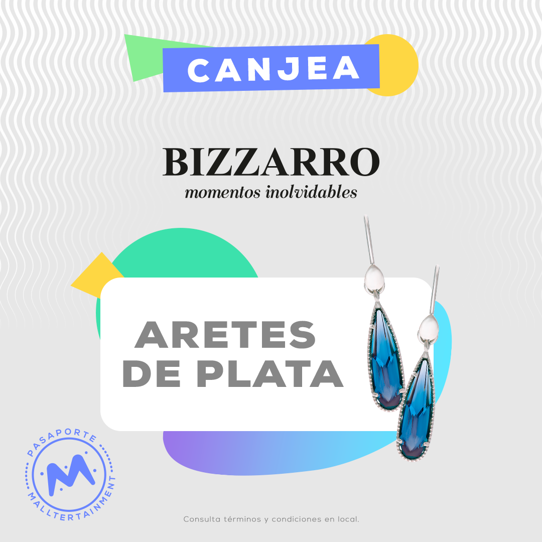 Aretes de plata.